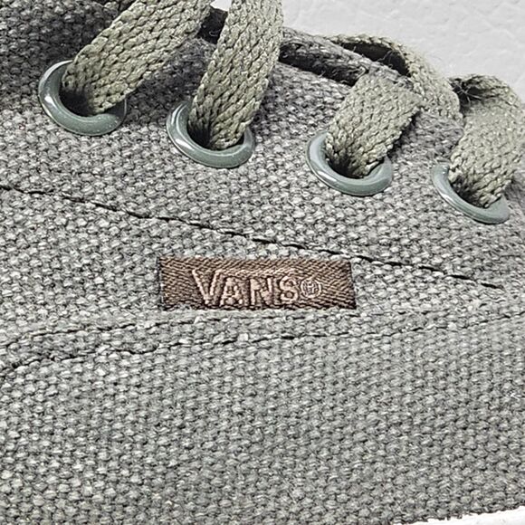 Vans Canvas Sneakers Women’s 13 – Gray Suede Heel Casual Skate Shoes Vietnam - Picture 5 of 8